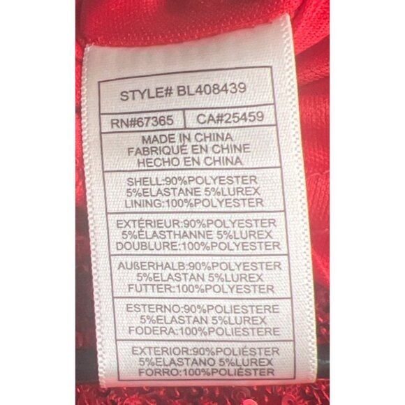 Steve Madden x BB Dakota Women's Delorean Mini Dress Red Sequin Dress Size Small - Picture 11 of 12